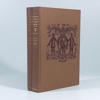 Item #10836 A Biographical Dictionary of the Maryland Legislature. 2 Vol. Set. Professor Edward...