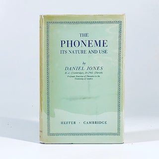 Item #11025 The Phoneme: Its Nature and Use. D. Jones