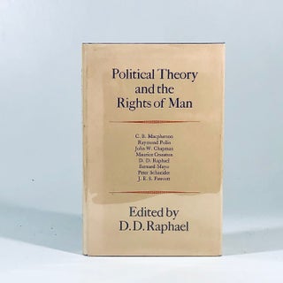 Item #11033 Political Theory and the Rights of Man. D D. Raphael