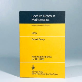 Item #12081 Automorphic Forms on GL (3,TR) (Lecture Notes in Mathematics). D. Bump