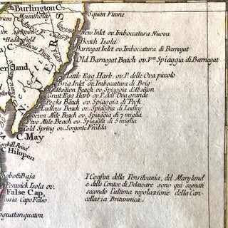 1779 Revolutionary War Map of Maryland, Virginia & Delaware