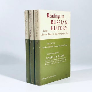 Item #12166 Readings in Russian History: From Ancient Times to the Post-Stalin Era, Three Volume...