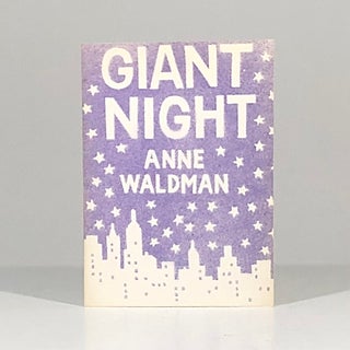 Item #13134 Giant Night. Anne Waldman