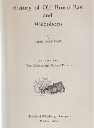History of Old Broad Bay and Waterboro