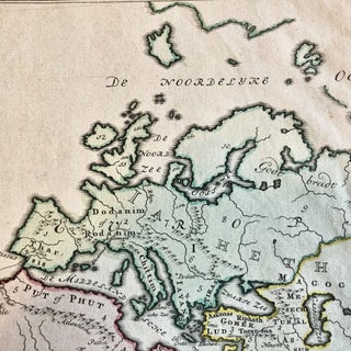 Afbeeldinge der Oude Waereld [Hand-colored Decorative Map of Old World]