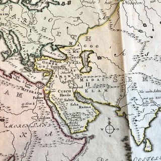 Afbeeldinge der Oude Waereld [Hand-colored Decorative Map of Old World]