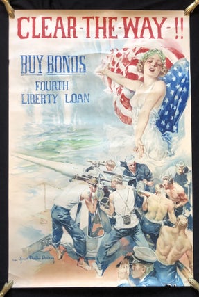 Item #13427 Clear The Way!! Buy Bonds - Fourth Liberty Loan. Original WW I Poster