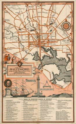 Edwin Tunis Pictorial Map of Historic Baltimore and Maryland