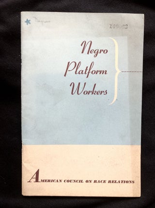 Item #14527 Negro Platform Workers