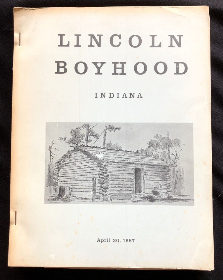 Item #14583 Lincoln Boyhood. Edwin C. Bearss.