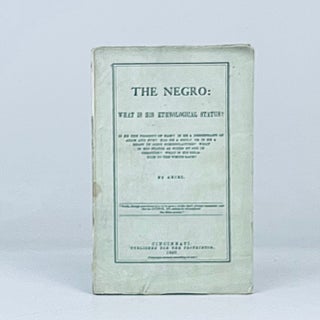 Item #14764 The Negro: What is His Ethnological Status? Ariel, Buckner H. Payne