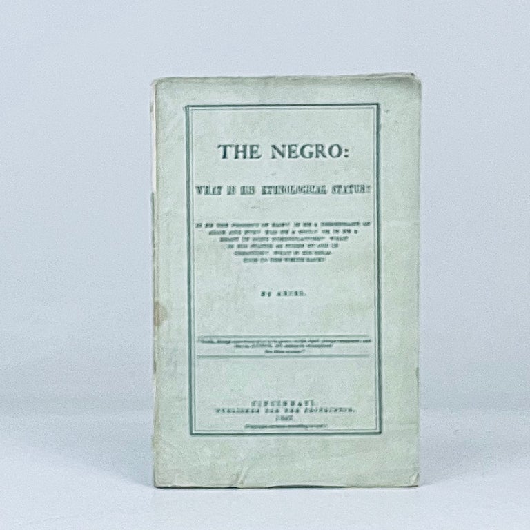 Item #14764 The Negro: What is His Ethnological Status? Ariel, Buckner H. Payne.