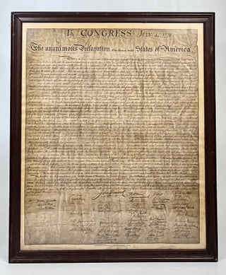 Item #14791 The Declaration of Independence (Original 1942 Theodore Ohman Lithograph). Thomas...