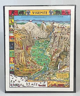 Item #14792 Scarce 1949 Pictorial Map of Yosemite by Artist Jo Mora. National Parks Pictorial...