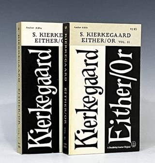 Item #14984 Either/Or (Complete two--Volume Set). Soren Kierkegaard