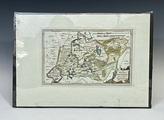 1791 Hand-colored map of The Province of Oostergo (Eastergoa), the Netherlands.