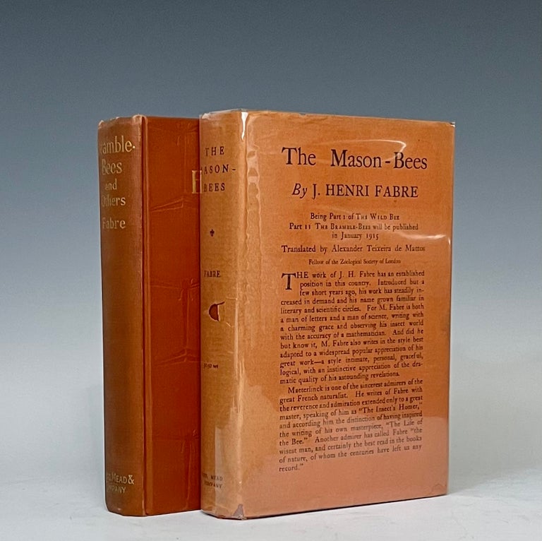 Item #15223 Two-Volume 1st Edition Jean-Henri Fabre Treatise on Bees. Jean-Henri Fabre.