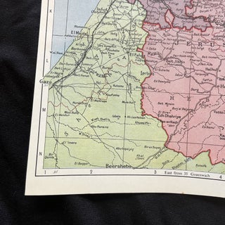 The Anglo-Palestine Year Book 1946 - With Fold-Out Map of Israel Post-WW II & Pre-Statehood