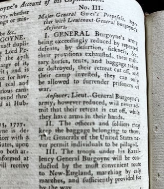 1777 REVOLUTIONARY WAR newspaper Battles of Brandywine, Germantown & Saratoga