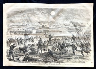 1863 CIVIL WAR newspaper with LARGE ENGRAVINGS of the BATTLE of GETTYSBURG
