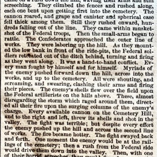 1863 CIVIL WAR newspaper with LARGE ENGRAVINGS of the BATTLE of GETTYSBURG