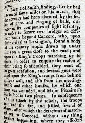 1775 Bound Volume of the Gentleman's Magazine with Eyewitness Accounts of Lexington & Concord
