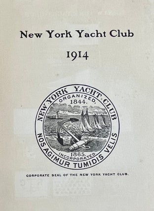 New York Yacht Club: 1914 Yearbook
