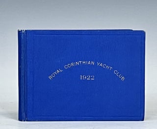 Item #15448 Royal Corinthian Yacht Club 1922 Handbook