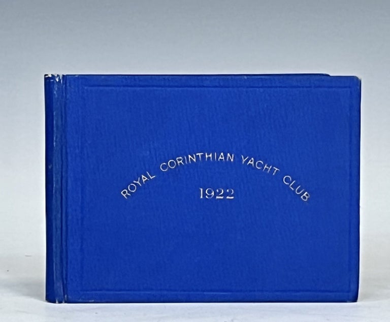 Item #15448 Royal Corinthian Yacht Club 1922 Handbook