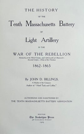 History of the Tenth Massachusetts Battery of Light Artillery in the War of the Rebellion (Sleeper's Tenth Massachusetts Battery)