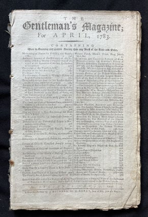 Item #15645 1783 newspaper w EARLY NEWS of FLORIDA after REVOLUTIONARY WAR
