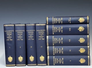 Item #15698 Massachusetts Soldiers, Sailors, and Marines in the Civil War (9 Volume Set)....