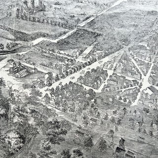 Illustrated Street Map of Washington DC as the Civil War Begins
