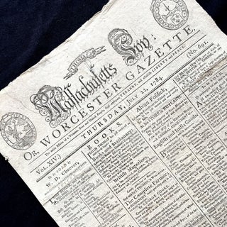 Item #15737 1784 REVOLUTIONARY ERA Newspaper PAUL REVERE MASTHEAD Hancock ADAMS Early July 4...