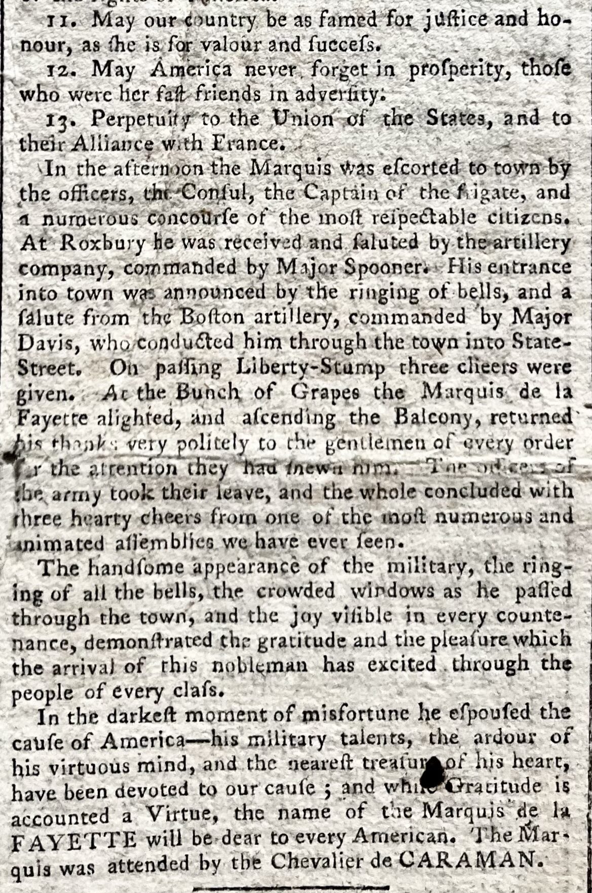 Post Rev 1784 REVOLUTIONARY ERA Newspaper PAUL REVERE MASTHEAD Lafayette HENRY ...