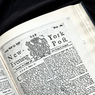 Item #15849 The New York Evening Post, 1750 - Bound volume of facsimile issues. 18th Century New...