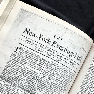 Item #15850 The New York Evening Post, 1746 - Bound volume of facsimile issues. 18th Century New...