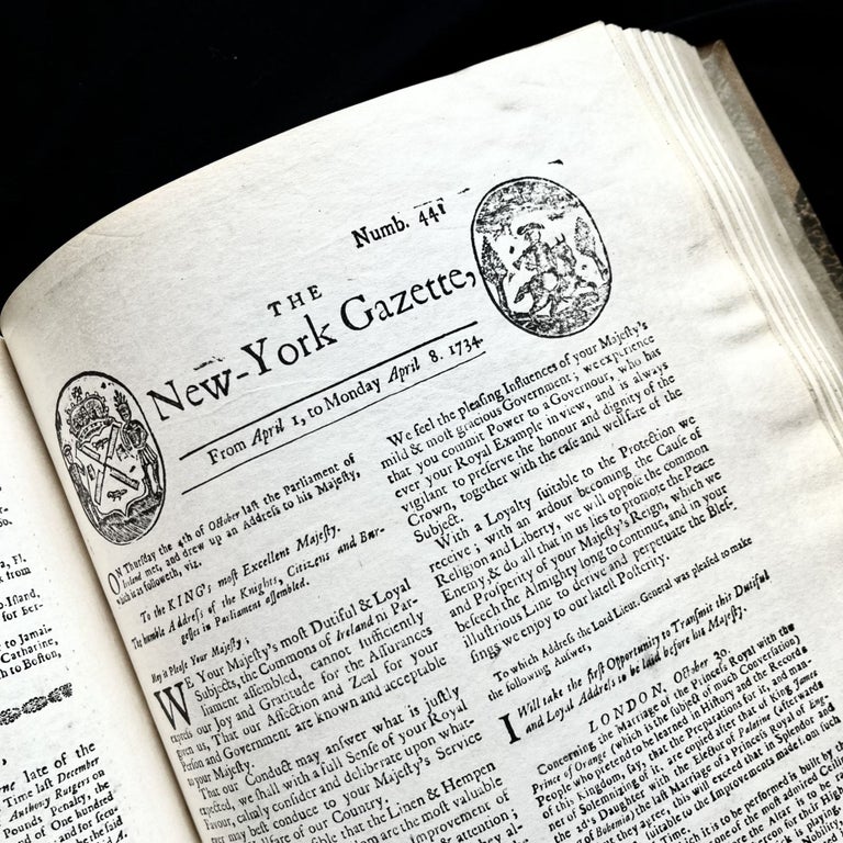 Item #15852 The New York Gazette Journal, 1732 - Bound volume of facsimile issues. Early 18th Century New York City history!