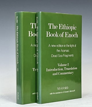 Item #15931 The Ethiopic Book of Enoch (Two Volume Set). M. A. Knibb