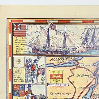 A Historical Map of the Lake Champlain Tour along the Warpath of the [Iroquois] Nations.