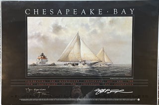 Item #16116 1989 John Barber Chesapeake Bay Skipjack Poster Celebrating the 25th Anniversary of...