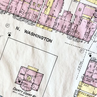 1912 Sanborn Insurance Co. Map of Downtown Historic Easton Maryland