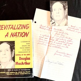 Item #16201 Revitalizing a Nation (with MacArthur Signature). Douglas MacArthur, John - Pratt
