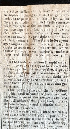 1794 newspaper with Two Light Horse Harry Lee Letters During the Whiskey Rebellion