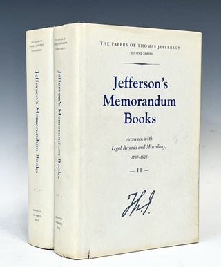Item #16682 Jefferson's Memorandum Books: Accounts with Legal Records......(2 volume Set). James...