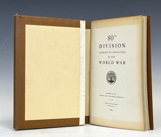 Item #16934 80th Division: Summary of Operations in the World War