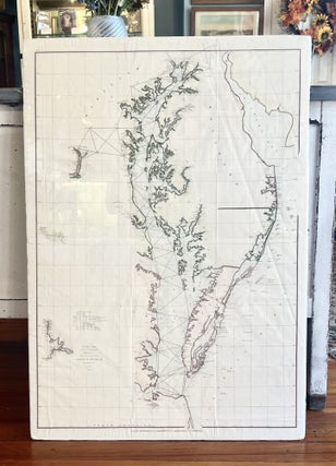 Item #17159 1853 U.S. Coastal Survey Map of the Eastern Shore of Maryland, Delaware and...