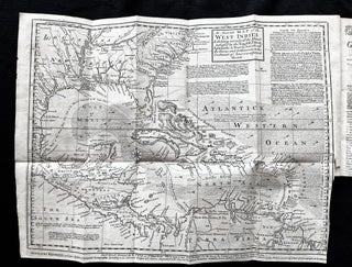 1740 Map of the Southern American Colonies and the West Indies