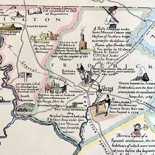 An Historical and Literary Map of the Old Line State of Maryland, Showing Forth Divers Curious and Notable Facts Relating to Scenes, Incidents and Persons Worthy to be Recalled on the State's Three Hundredth Anniversary