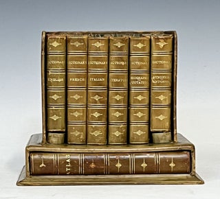 Item #17297 1923 7-Volume Miniature Desk Set in a Luxurious Fine Binding by Sangorski & Sutcliffe